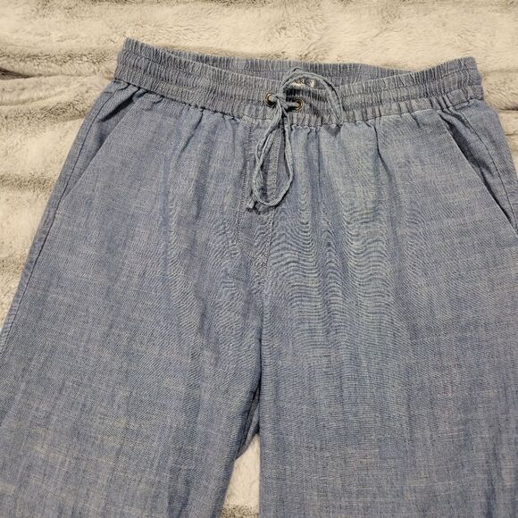J. Crew Chambray drawstring pant, size 4 - Picture 6 of 10